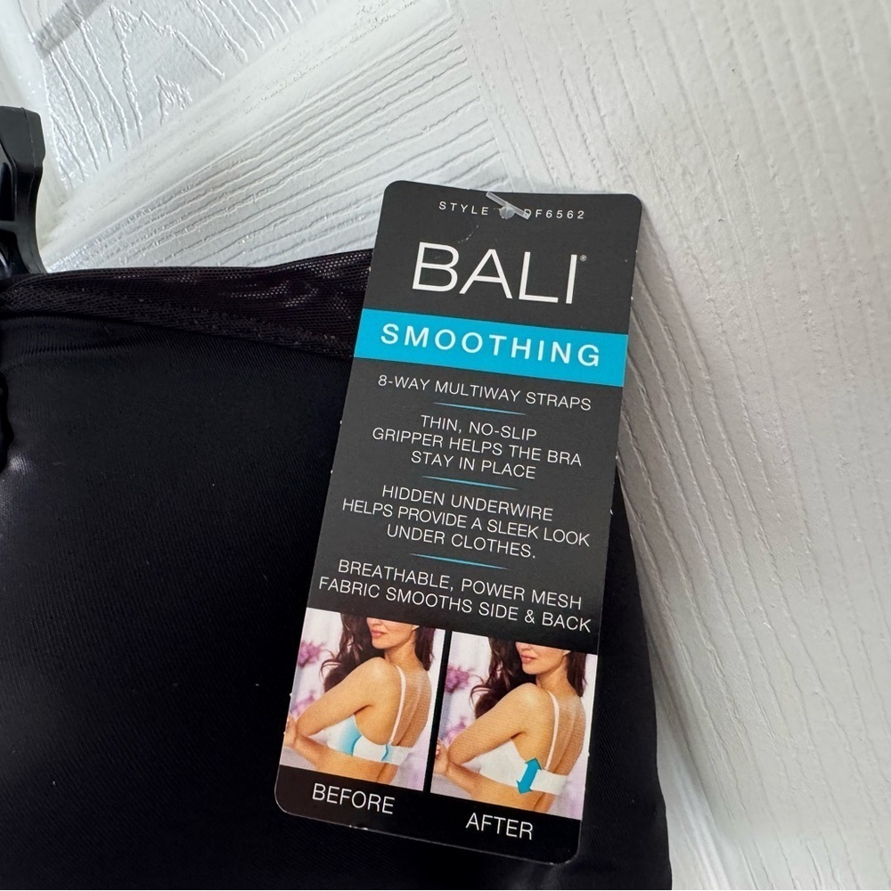 Bali Black Smoothing Bra - Picture 2 of 6